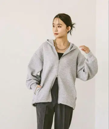 라이트 쿠션 zip 후디 M