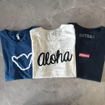 88tees 티셔츠 3장 세트
