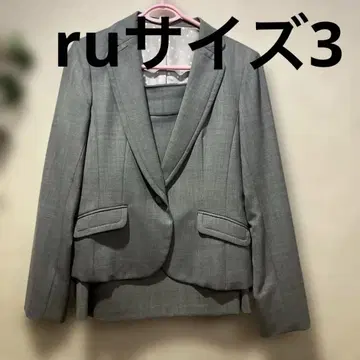 RU 스커트 수트 그레이