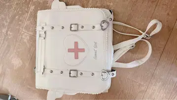 천사계 패션 화이트 하트 디자인 백팩