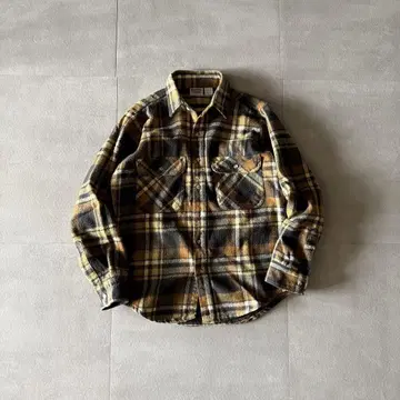 90's Five brother heavy flannel shirt