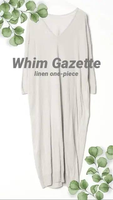 Whim Gazette 윔 가젯 린넨 롱 원피스