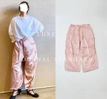 LUXE 저널 스탠다드 새틴 카고 팬츠
