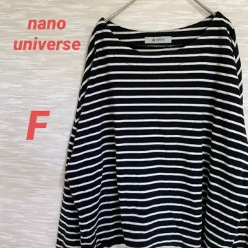 nano universe 보더 와이드 드롭 상의 [ F ] 긴팔 0139