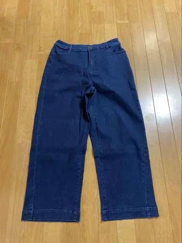 할메크 와이드 스트레이트 스트레치 데님 팬츠 L 인심 64cm