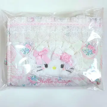 [ 익명 배송 ] 키티 화이트 프릴 토트 산리오