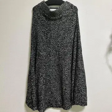 ZARA KNIT 플레어 스커트 M 블랙 화이트