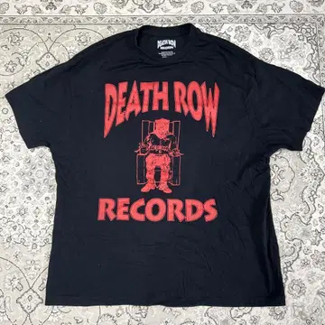 DEATH ROW RECORDS 티셔츠 L 사이즈 블랙 빈티지