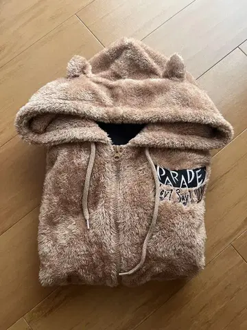 PARADE 후드 부착 퍼 후드티