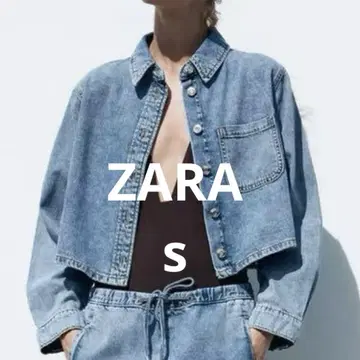 [ 택 포함 미사용 새상품 ] ZARA 자라 데님 셔츠 자켓 S