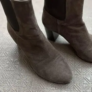 부츠 23.5cm 37 다크 브라운 스웨이드 유나이티드 애로우즈