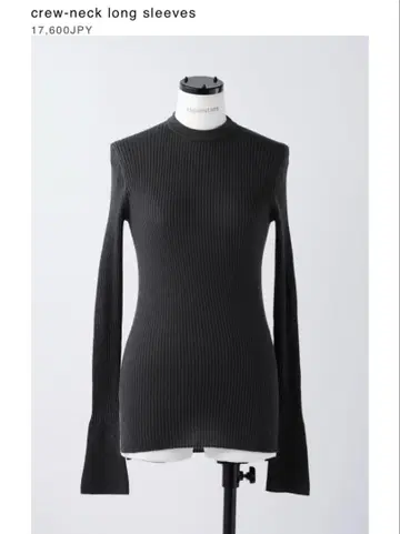 나곤스탠스 크루넥 롱 슬리브 니트 그레이