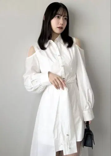 dazzlin 레이어드헴 셔츠 원피스 택 포함