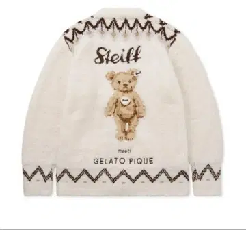 새상품 미사용 젤라또피케 옴 슈타이프 Steiff 가디건 L
