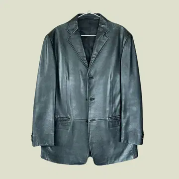 가죽 테일러드 자켓