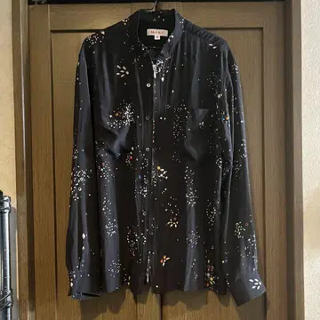 MASU 23SS ZIP-UP GALAXY SILK SHIRT 48