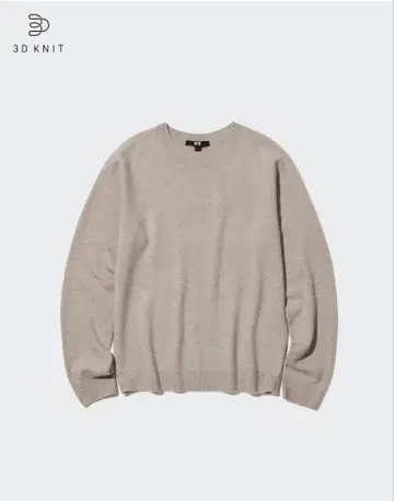 UNIQLO 3D 캐시미어 크루넥 스웨터