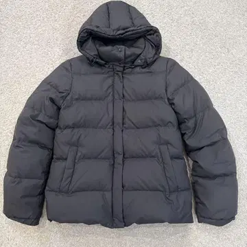 SHIPS 후드 부착 블랙 다운 자켓 S