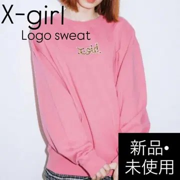 [ 새상품 미사용 ] X-girl LOGO CREW SWEAT TOP