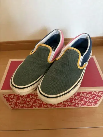 9월 한정판 가격 인하 VANS 슬립온 그린/핑크/네이비