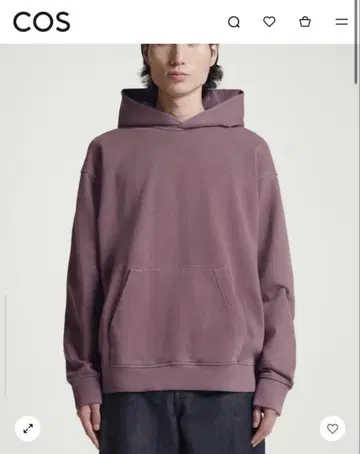 COS 핑크 후드티