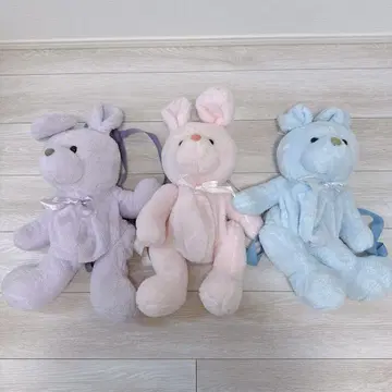 wego wc 토끼 봉제 인형 백팩 3개