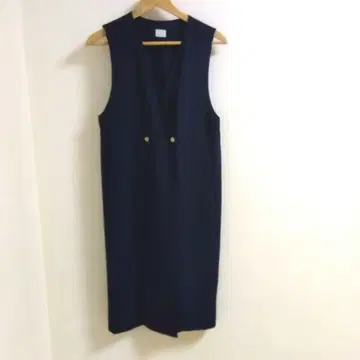 [ UNITED ARROWS ] 네이비 롱 베스트 S