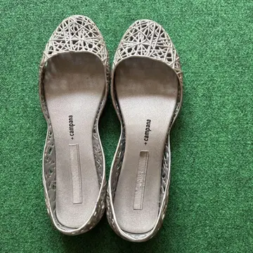 melissa campana 라메 플랫슈즈 실버 24cm