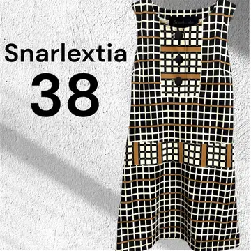 스나르 엑스트라 원피스 무릎 기장 슬리브리스 체크 패턴 38