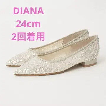 DIANA 롱노즈 플랫슈즈 24cm