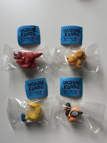 DAISUKE KONDO 아트 컬렉션 2 마스코트 피규어 4개