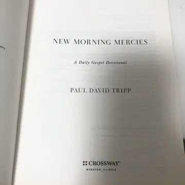 NEW MORNING 데보셔널 폴 데이비드 트립