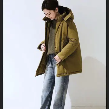 새상품 아메리칸 홀릭 후드 부착 코트 아우터 유니클로 지유