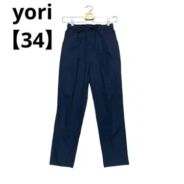 요리 마린 스틱 팬츠 린넨 혼방 허리밴딩 [ 34 ]