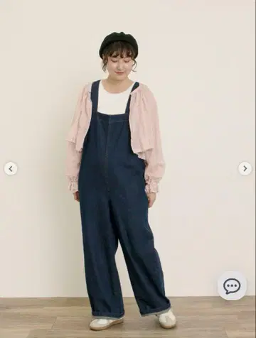 Samansa Mos2/자수 데님/히코리 살로펫 팬츠/네이비