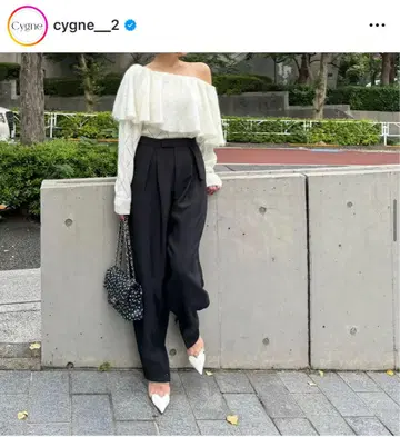 cygne 새틴 코쿤 팬츠