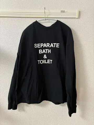 Separate bath & toilet 롱 티셔츠