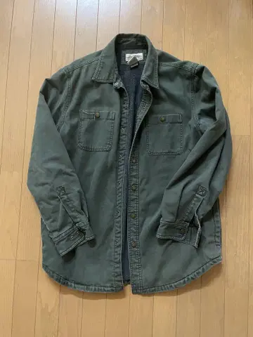 LL Bean 올리브 그린 셔츠 자켓