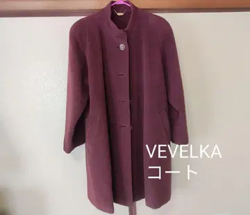 VEVELKA 버건디 롱 코트 여성복 새상품급