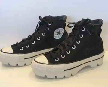 CONVERSE 블랙 하이컷 스니커즈 24cm