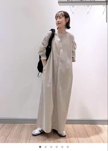 로리즈팜 드로스트 암 원피스 아이보리