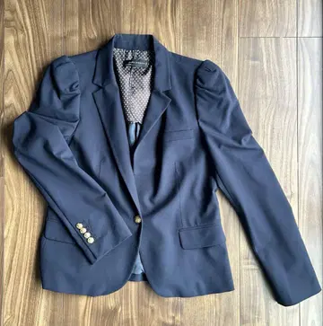 ZARA WOMAN 네이비 테일러드 자켓