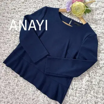 [ 새상품급 ] ANAYI 네이비 플럼  풀오버 38