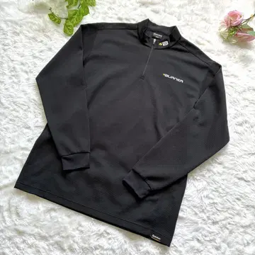 새상품급 XL TaylorMade BURNER 모크넥 하프 지퍼 블랙
