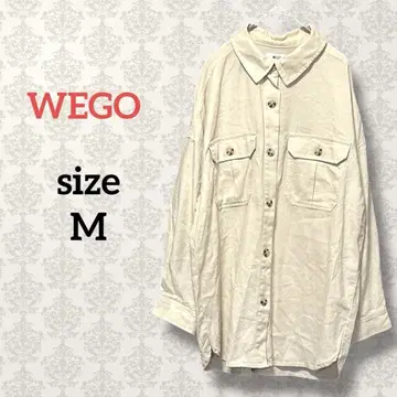WEGO [ M ] 린넨 브랜드 빅 셔츠 루즈 실루엣 튜닉 면린넨