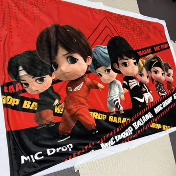 새상품급 BTS TinyTan MIC Drop 담요
