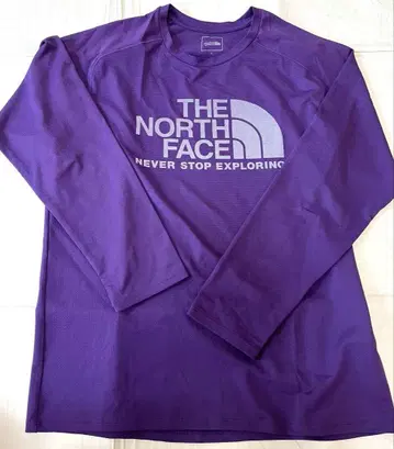 THE NORTH FACE 보라색 L 사이즈 긴팔 티셔츠