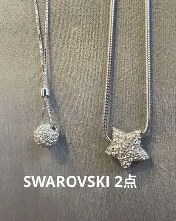 SWAROVSKI 목걸이 2점