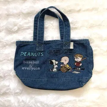 새상품급 루트 ROOTOTE 스누피 데님 토트백