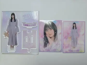 노기자카46 노기BOX 엔도 사쿠라 아크릴 스탠드 A상 클리어 카드